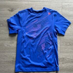 Wilson Blue Graphic Athletic Tee – Men S
